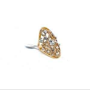 NWT Gold cocktail Statement Ring